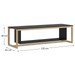 Mesa de Centro Hover Wood Preto 700015 - Manfroi