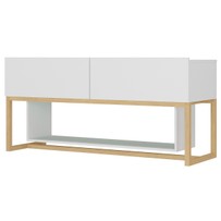 Rack para TV Até 55 Polegadas Hover Wood Branco 700016 - Manfroi