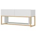 Rack para TV Até 55 Polegadas Hover Wood Branco 700016 - Manfroi