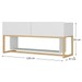 Rack para TV Até 55 Polegadas Hover Wood Branco 700016 - Manfroi