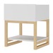 Mesa de Canto Hover Wood 1 Prateleira Branco 700017 - Manfroi