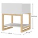Mesa de Canto Hover Wood 1 Prateleira Branco 700017 - Manfroi