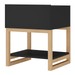Mesa de Canto Hover Wood 1 Prateleira Preto 700017 - Manfroi