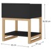 Mesa de Canto Hover Wood 1 Prateleira Preto 700017 - Manfroi