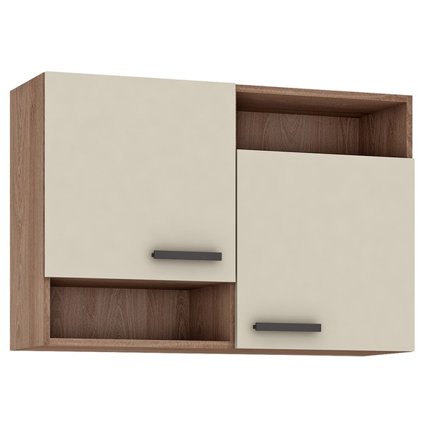 Armário Aéreo Cozinha Select 2 Portas Manchester/Champagne Ar950 - Fellicci