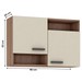 Armário Aéreo Cozinha Select 2 Portas Manchester/Champagne Ar950 - Fellicci