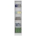 Armário Multiuso 1 Porta 4 Prateleiras Branco 802 - Soluzione