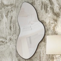 Espelho Decorativo Orgânico 90cm 100% Mdf Preto Fosco Es20 - Dalla Costa
