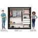 Guarda-Roupa Casal Flórida 3 Portas de Correr com Espelho 3 Gavetas Preto Fosco - Panorama Móveis