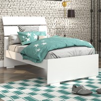 Cama Solteiro Premium Neve - Tcil Móveis