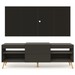 Rack com Painel para TV Até 60 Polegadas Milão 1 Porta 2 Prateleiras Preto - Panorama Móveis