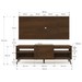 Rack com Painel para TV Até 60 Polegadas Milão 1 Porta 2 Prateleiras Marrom - Panorama Móveis
