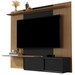 Painel para TV Até 65 Polegadas Luxo 2 Portas 2 Prateleiras Elmo/Preto 5059 - Jb Bechara
