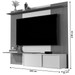 Painel para TV Até 65 Polegadas Luxo 2 Portas 2 Prateleiras Elmo/Preto 5059 - Jb Bechara