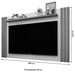 Painel para TV Até 60 Polegadas Diamant Camaru/Preto Fosco - Robel