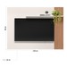 Painel para TV Até 40 Polegadas Demadero 1 Prateleira Off White/Ripado Madeira - Nicioli