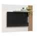 Painel para TV Até 40 Polegadas Demadero 1 Prateleira Off White/Ripado Madeira - Nicioli