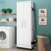 Armário Multiuso 2 Portas 5 Prateleiras Branco - Qmovi