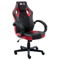 Cadeira Gamer Quest Preto/Vermelho - Fratini
