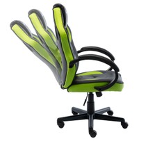 Cadeira Gamer Quest Preto/Verde - Fratini
