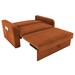 Sofá Cama 2 Lugares Daiane Reclinável Veludo Light/Ferrugem - Matrix