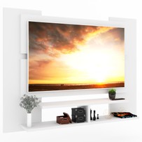 Painel para TV Até 32 Polegadas Ravi 2 Prateleiras Branco Fosco - Panorama Móveis