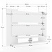Painel para TV Até 32 Polegadas Ravi 2 Prateleiras Branco Fosco - Panorama Móveis