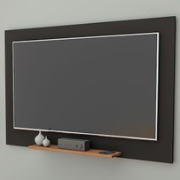 Painel para TV Até 55 Polegadas Preto/Castanho Ptv6000 - Appunto