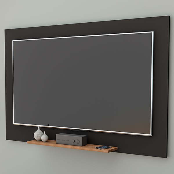 Painel para TV Até 55 Polegadas Preto/Castanho Ptv6000 - Appunto