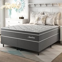 Cama Box Queen Austria Cinza - Vian