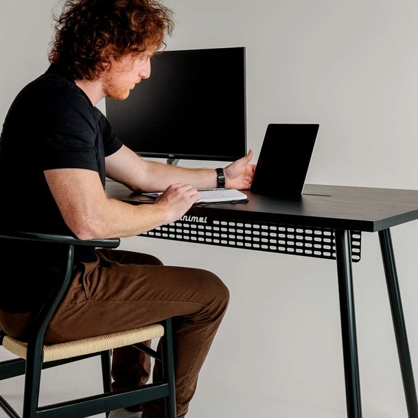 Mesa para Escritório Gsm3028 140x80 Nero Rust