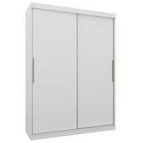 Guarda-Roupa Solteiro 2 Portas 2 Gavetas Branco 8818 - Foscarini