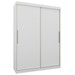 Guarda-Roupa Solteiro 2 Portas 2 Gavetas Branco 8818 - Foscarini