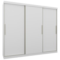 Guarda-Roupa Casal 3 Portas 4 Gavetas Branco 8823 - Foscarini