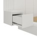 Cama Casal com Mesa de Cabeceira Branco 8292 - Foscarini