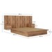 Cama Casal com Mesa de Cabeceira Solanum 8292 - Foscarini