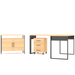 Conjunto Home Office 3 Peças 100% Mdf Pratice - Pradel