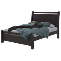 Cama de Casal Reali 100% Mdf Preto Fosco - Móveis Lopas