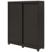 Guarda-Roupa Solteiro Lani 2 Portas 2 Gavetas Preto Fosco/Amêndoa - Móveis Lopas