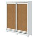 Guarda-Roupa Solteiro Lani 2 Portas 2 Gavetas  Branco/Amêndoa Clean - Móveis Lopas