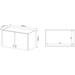 Armário Aéreo Lavanderia 2 Portas Am3103 Branco - Tecno Mobili