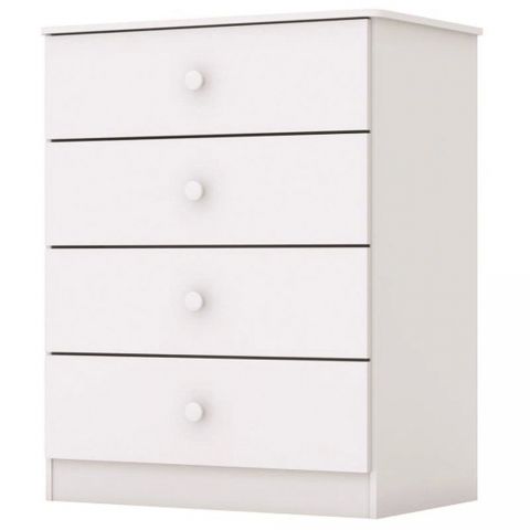 Cômoda Labirinto 04 Gavetas Branco - Henn