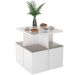 Mesa de Jantar 4 Lugares Con1201 Branco/Bege - Appunto