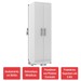 Armário Multiuso Ibiza 2 Portas 4 Prateleiras 4099 Branco - Doripel