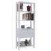 Estante para Livros Match 1 Porta 3 Prateleira Branco - Artely