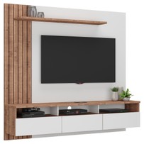 Painel para TV Até 75 Polegadas 3 Gavetas Solanum/Branco Bp1066 - Foscarini