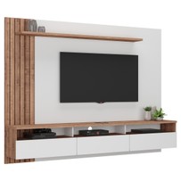 Painel para TV Até 75 Polegadas 3 Gavetas Solanum/Branco Bp1067 - Foscarini