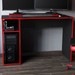 Mesa Gamer Xidi para 2 Monitores 1 Nicho Preto/Vermelho - Politorno