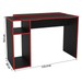Mesa Gamer Xidi para 2 Monitores 1 Nicho Preto/Vermelho - Politorno
