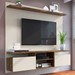 Painel para TV Até 65 Polegadas Dallas 2 Portas 3 Prateleiras Itauba/Off White - Irm Móveis